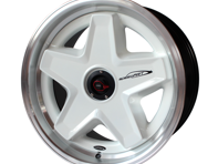 Speedart 18' ATS style 3-piece wheel and cover Front 8,5x18' White. Porsche 964 / 993 / 996 / 997.1